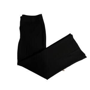 Rafaella Women Dress Pants Size 14 Black Hidden Side Zip Straight Career Casual